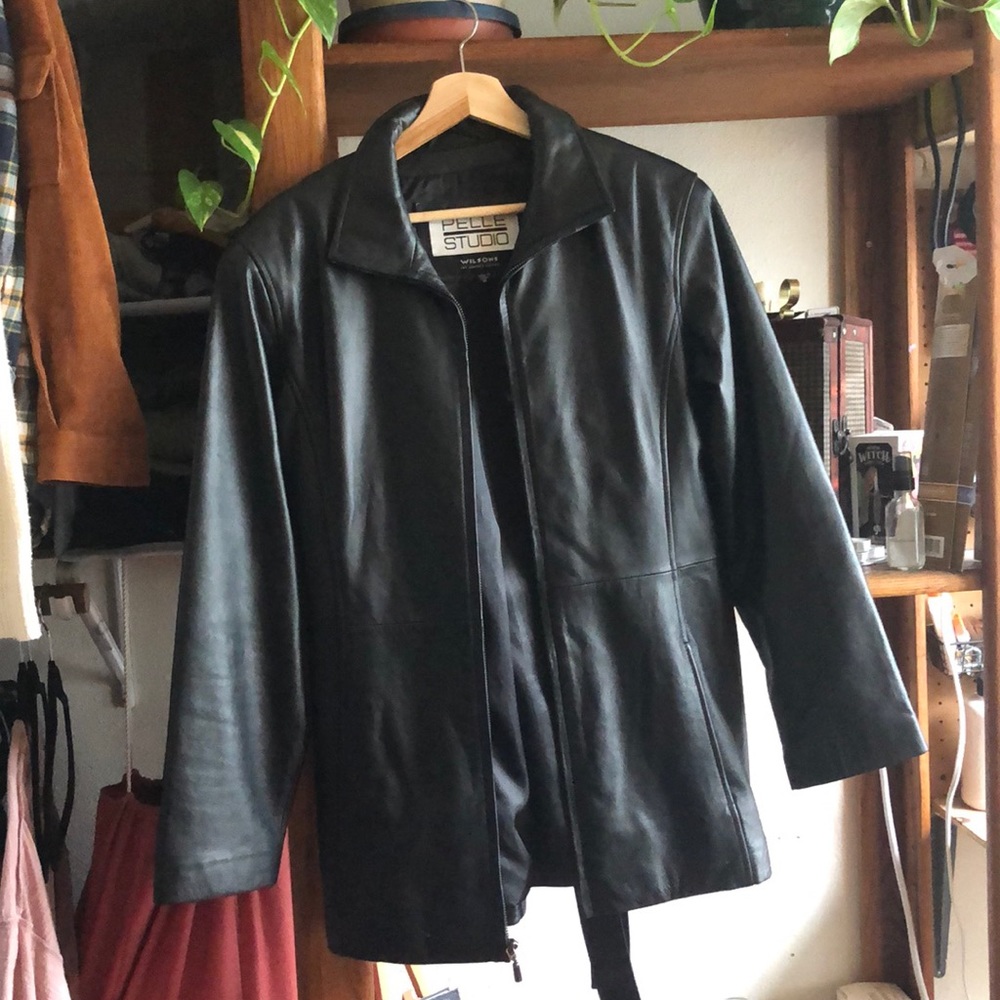 Pelle Studio Wilsons the leather expert size medium leather jacket zip up